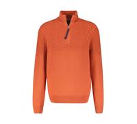 Strickpullover LERROS "LERROS Stricktroyer mit Cable-Muster" Gr. S, orange (spicy orange) Herren Pullover (54991708-S) spicy orange
