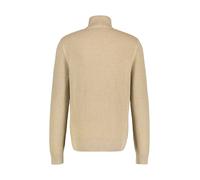 Strickpullover LERROS "LERROS Stricktroyer mit Reißverschluss" Gr. S, beige (tender melange) Herren Pullover (58572508-S) tender beige melange