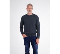Strickpullover LERROS "Sportiver Strickpullover aus bequemer, weicher Baumwolle", Herren, Gr. 3XL, grau (classic navy), 100% Baumwolle, Rundhals, Pullover Strickpullover (40392158-XXXL) classic navy