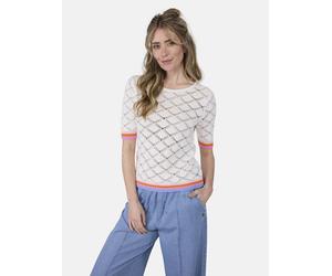 Strickpullover LIEBLINGSSTÜCK "AjaL", Damen, Gr. 40, 110, sanftes weiß, 100% Baumwolle, normal, U-Boot-Ausschnitt, Pullover Strickpullover, aus 100% Baumwolle (22548947-40) 110, sanftes weiß