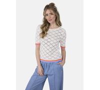 Strickpullover LIEBLINGSSTÜCK "AjaL", Damen, Gr. 42, 110, sanftes weiß, 100% Baumwolle, normal, U-Boot-Ausschnitt, Pullover Strickpullover, aus 100% Baumwolle (22548947-42)