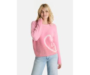 Strickpullover LIEBLINGSSTÜCK "AsyaL", Damen, Gr. 38, pink (320, blush), 13% Wolle, 52% Alpaka, 32% Polyamid, 3% Elasthan, normal, Rundhals, Pullover Strickpullover, mit Alpakawolle und Wolle (4371730