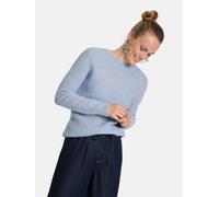 Strickpullover LIEBLINGSSTÜCK "Babro", Damen, Gr. 48, blau (light blau), Strick, Obermaterial: 50% Alpaka, 28% Polyester, 22% Wolle, clean, unifarben, regular fit normal, Rundhals, Strickbündchen, Pul