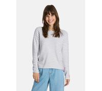 Strickpullover LIEBLINGSSTÜCK "Kyna", Damen, Gr. 34, sanftes weiß, Strick, Obermaterial: 100% Baumwolle, gemustert, gestreift, mehrfarbig, normal, Rundhals, Pullover Strickpullover, mit Streifen (8947
