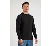 Strickpullover LINDBERGH, Damen, Gr. XL, schwarz, Strick, Obermaterial: 100% Baumwolle, unifarben, normal hüftbedeckend, Rundhals, Flachstrickbündchen, Pullover Strickpullover, mit Rundhals und aus re