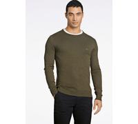 Strickpullover LINDBERGH "Lindbergh Strickpullover", Herren, Gr. 3XL, grün (army mel), Obermaterial: 80% Viskose, 20% Nylon, Rundhals, Pullover Strickpullover (47899534-XXXL) army mel