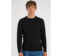 Strickpullover LINDBERGH "Lindbergh Strickpullover", Herren, Gr. 3XL, schwarz, Obermaterial: 60% Baumwolle, 40% Polyester, Rundhals, Pullover Strickpullover (81636816-XXXL) schwarz