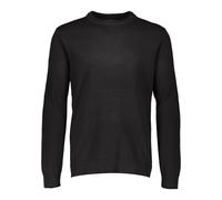 Lindbergh Strickpullover mit gerippten Abschlüssen in Black, Größe S