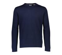 Strickpullover LINDBERGH "Lindbergh Strickpullover", Herren, Gr. L, blau (navy), Oberstoff: 100% Schurwolle (Merino), Rundhals, Langarm, Pullover (17960726-L) navy