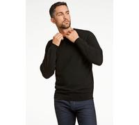 Lindbergh Black Comfort Fit Pullover schwarz, Einfarbig