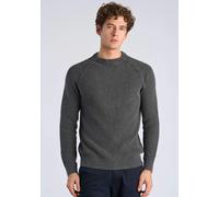 Strickpullover LINDBERGH "Strickpullover Relaxed Fit", Herren, Gr. L, schwarz, Obermaterial: 60% Baumwolle, 40% Polyester, unifarben, Rundhals, Pullover Strickpullover (44023007-L) schwarz