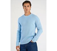Strickpullover LINDBERGH "Lindbergh Strickpullover", Damen, Gr. M, soft blau, Obermaterial: 80% Baumwolle, 20% Polyester, Rundhals, Pullover Strickpullover (46963808-M) soft blau