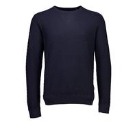 Strickpullover LINDBERGH "Strickpullover Relaxed Fit", Herren, Gr. XXL, blau (dk navy), Obermaterial: 100% Baumwolle, Rundhals, Pullover Strickpullover (96829436-XXL) dk navy