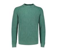 Strickpullover LINDBERGH "Strickpullover Relaxed Fit", Herren, Gr. XXL, dk grün, Obermaterial: 60% Baumwolle, 40% Polyester, unifarben, Rundhals, Pullover Strickpullover (31004036-XXL) dk grün