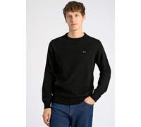 Strickpullover LINDBERGH "Strickpullover Relaxed Fit", Herren, Gr. XXL, schwarz, Obermaterial: 80% Wolle, 20% Polyamid, unifarben, Rundhals, Pullover Strickpullover (47475243-XXL) schwarz