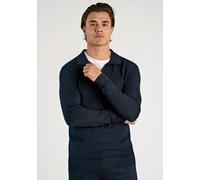 Strickpullover LINDBERGH "Strickpullover Slim Fit", Herren, Gr. S, blau (navy), Obermaterial: 80% Viskose, 20% Nylon, V-Ausschnitt, Pullover Strickpullover (20158460-S) navy