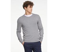 Strickpullover LINDBERGH "Strickpullover Slim Fit", Herren, Gr. XXL, beige (grau stone mix), Obermaterial: 80% Viskose, 20% Nylon, Rundhals, Pullover Strickpullover (32292962-XXL) grau stone mix