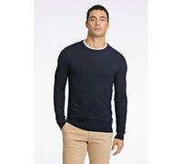 Strickpullover LINDBERGH "Strickpullover Slim Fit", Herren, Gr. XXL, blau (navy), Obermaterial: 80% Viskose, 20% Nylon, Rundhals, Pullover Strickpullover (66337632-XXL) navy