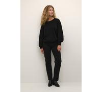 KAFFE Strickpullover KAregina Damen Strickpullover Glitzer Langarm Winter Pullover Casual Elegant Black Deep XS