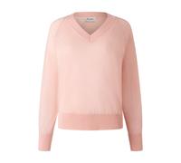 Strickpullover MAERZ MUENCHEN "Maerz Muenchen 306900 Strickpullover Damen Bekleidung", Damen, Gr. 40, orange, 70% Wolle, 20% Seide, 10% Cashmere, V-Ausschnitt, Pullover Strickpullover (14108621-40) or