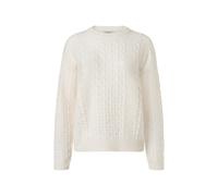 Strickpullover MAERZ MUENCHEN "Maerz Muenchen 314600 Strickpullover Damen Bekleidung", Damen, Gr. 40, weiß, 100% Schurwolle, Rundhals, Pullover Strickpullover (92668151-40) weiß