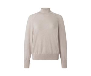 Strickpullover MAERZ MUENCHEN "Maerz Muenchen 315600 Strickpullover Damen Bekleidung", Damen, Gr. 42, beige, 100% Wolle, Pullover Strickpullover (24901917-42) beige
