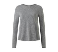 Strickpullover MAERZ MUENCHEN "Maerz Muenchen 375200 Strickpullover Damen Bekleidung", Damen, Gr. 42, grau, 100% Wolle, Rundhals, Pullover Strickpullover (11909228-42) grau