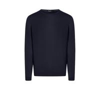 MAERZ Muenchen Strickpullover mit gerippten Abschlüssen in Marine, Größe 56