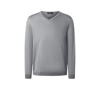 Strickpullover MAERZ MUENCHEN "Maerz Muenchen 403800 Strickpullover Herren Bekleidung", Herren, Gr. 50, grau, 100% Schurwolle, V-Ausschnitt, Pullover Strickpullover (51952643-50) grau