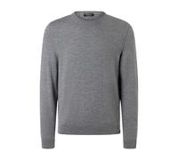 Strickpullover MAERZ MUENCHEN "Maerz Muenchen 420500 XT Strickpullover Herren Bekleidung", Herren, Gr. 52, grau, 100% Wolle, Rundhals, Pullover Strickpullover (83930760-52) grau