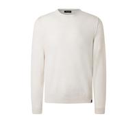 Strickpullover MAERZ MUENCHEN "Maerz Muenchen 420500 XT Strickpullover Herren Bekleidung", Herren, Gr. 58, weiß, 100% Wolle, Rundhals, Pullover Strickpullover (81388829-58) weiß