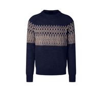 Strickpullover MAERZ MUENCHEN "Maerz Muenchen 426201 Strickpullover Herren Bekleidung", Herren, Gr. 50, blau, 63% Schurwolle, 30% Alpaka, 7% Polyacryl, Rundhals, Pullover Strickpullover (56494269-50)