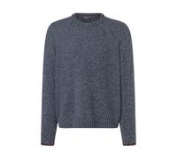 Strickpullover MAERZ MUENCHEN "Maerz Muenchen 439200 Strickpullover Herren Bekleidung", Herren, Gr. 58, blau, 100% Schurwolle, Rundhals, Pullover Strickpullover (78633956-58) blau