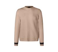 Strickpullover MAERZ MUENCHEN "Maerz Muenchen 461601 Strickpullover Herren Bekleidung", Herren, Gr. 50, braun, 100% Schurwolle, Rundhals, Pullover Strickpullover (13835524-50) braun