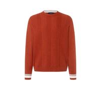 Strickpullover MAERZ MUENCHEN "Maerz Muenchen 461601 Strickpullover Herren Bekleidung", Herren, Gr. 50, orange, 100% Schurwolle, Rundhals, Pullover Strickpullover (86321838-50) orange
