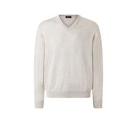 Strickpullover MAERZ MUENCHEN "Maerz Muenchen 490400 Strickpullover Herren Bekleidung", Herren, Gr. 56, beige, 100% Wolle, V-Ausschnitt, Pullover Strickpullover (33960444-56) beige
