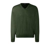 Strickpullover MAERZ MUENCHEN "Maerz Muenchen 490400 Strickpullover Herren Bekleidung", Herren, Gr. 58, gruen, 100% Wolle, V-Ausschnitt, Pullover Strickpullover (94686107-58) gruen