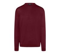 MAERZ Muenchen Regular Fit Strickpullover reiner Schurwolle in Bordeaux, Größe 50