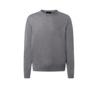 Strickpullover MAERZ MUENCHEN "Maerz Muenchen 490500 Strickpullover Herren Bekleidung", Herren, Gr. 50, grau, 100% Wolle, Rundhals, Pullover Strickpullover (29370328-50) grau