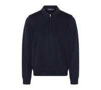 Strickpullover MAERZ MUENCHEN "Maerz Muenchen 490800 Strickpullover Herren Bekleidung", Herren, Gr. 48, blau (dunkelblau), 100% Wolle, Pullover Strickpullover (51646629-48) dunkelblau