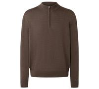 Strickpullover MAERZ MUENCHEN "Maerz Muenchen 491300 Strickpullover Herren Bekleidung", Herren, Gr. 48, braun, 100% Wolle, Rundhals, Pullover Strickpullover (72421760-48) braun
