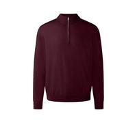 Strickpullover MAERZ MUENCHEN "Maerz Muenchen 491300 Strickpullover Herren Bekleidung", Herren, Gr. 50, braun (rot), 100% Wolle, Rundhals, Pullover Strickpullover (93440502-50) rot