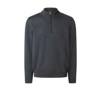 Strickpullover MAERZ MUENCHEN "Maerz Muenchen 491300 Strickpullover Herren Bekleidung", Herren, Gr. 52, grau (dunkelgrau), 100% Wolle, Rundhals, Pullover Strickpullover (56946304-52) dunkelgrau