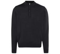 Strickpullover MAERZ MUENCHEN "Maerz Muenchen 491300 Strickpullover Herren Bekleidung", Herren, Gr. 52, schwarz, 100% Wolle, Rundhals, Pullover Strickpullover (98138309-52) schwarz
