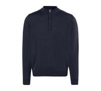 Strickpullover MAERZ MUENCHEN "Maerz Muenchen 491300 Strickpullover Herren Bekleidung", Herren, Gr. 54, blau (dunkelblau), 100% Wolle, Rundhals, Pullover Strickpullover (39344934-54) dunkelblau