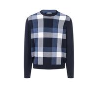 MAERZ Superwash Classic Fit Pullover dunkelblau, Kariert