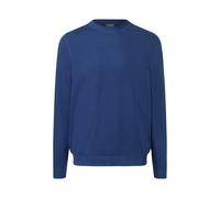 Strickpullover MAERZ MUENCHEN "Maerz Muenchen 604500 Strickjacke Herren Bekleidung", Herren, Gr. 52, blau, 99% Baumwolle, 1% Elasthan, Rundhals, Pullover Strickpullover (77856533-52) blau