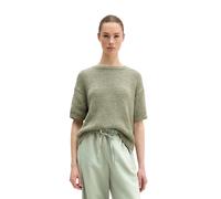 Strickpullover MARC O'POLO "aus Bändchengarn", Damen, Gr. M, fresh sage, Obermaterial: 70% Baumwolle, 30% Polyester, unifarben, Rundhals, Pullover Strickpullover (67623219-M) fresh sage