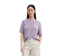 Strickpullover MARC O'POLO "aus Bändchengarn", Damen, Gr. XXL, lila (dusty lavender), Obermaterial: 70% Baumwolle, 30% Polyester, unifarben, Rundhals, Pullover Strickpullover (43074007-XXL) dusty lave