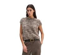 Strickpullover MARC O'POLO "aus Bändchengarn", Damen, Gr. XXL, medium braun, Obermaterial: 84% Baumwolle, 16% Polyamid, unifarben, U-Boot-Ausschnitt, Pullover Strickpullover (45766509-XXL) medium brau